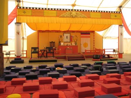Meditation Hall at Warrior Assembly, Shambhala Mountain Center, Summer of 2009