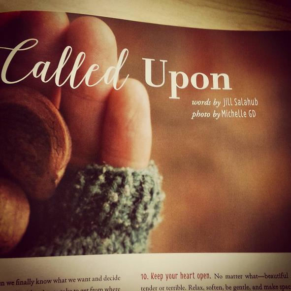 My piece, pages 36-37. Full title "every one of us is called upon," from a Barbara Kingsolver quote.